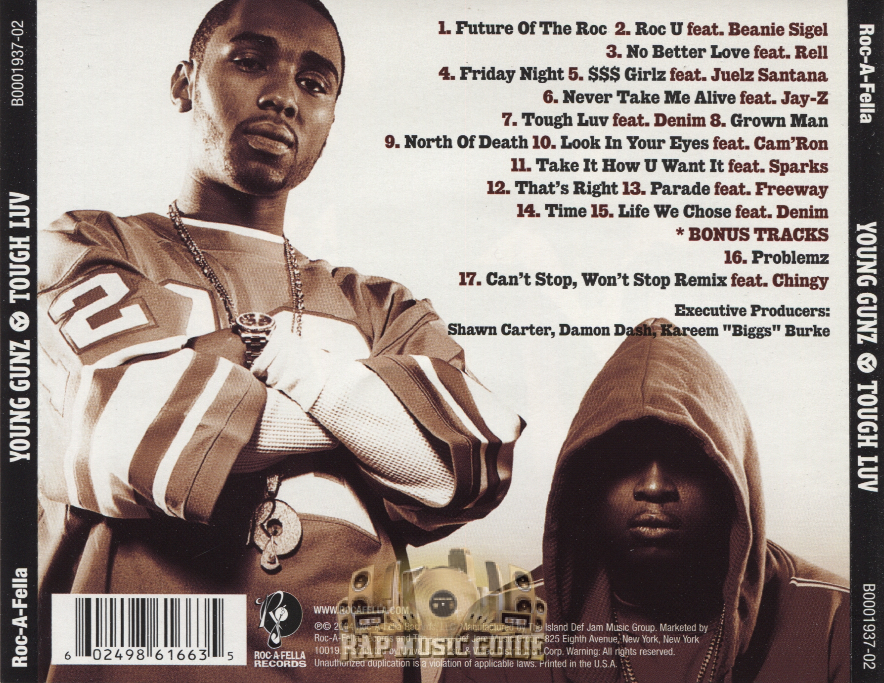 Young Gunz Tough Luv CD Rap Music Guide